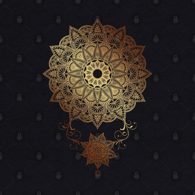 Mandala - Golden drop by aleibanez